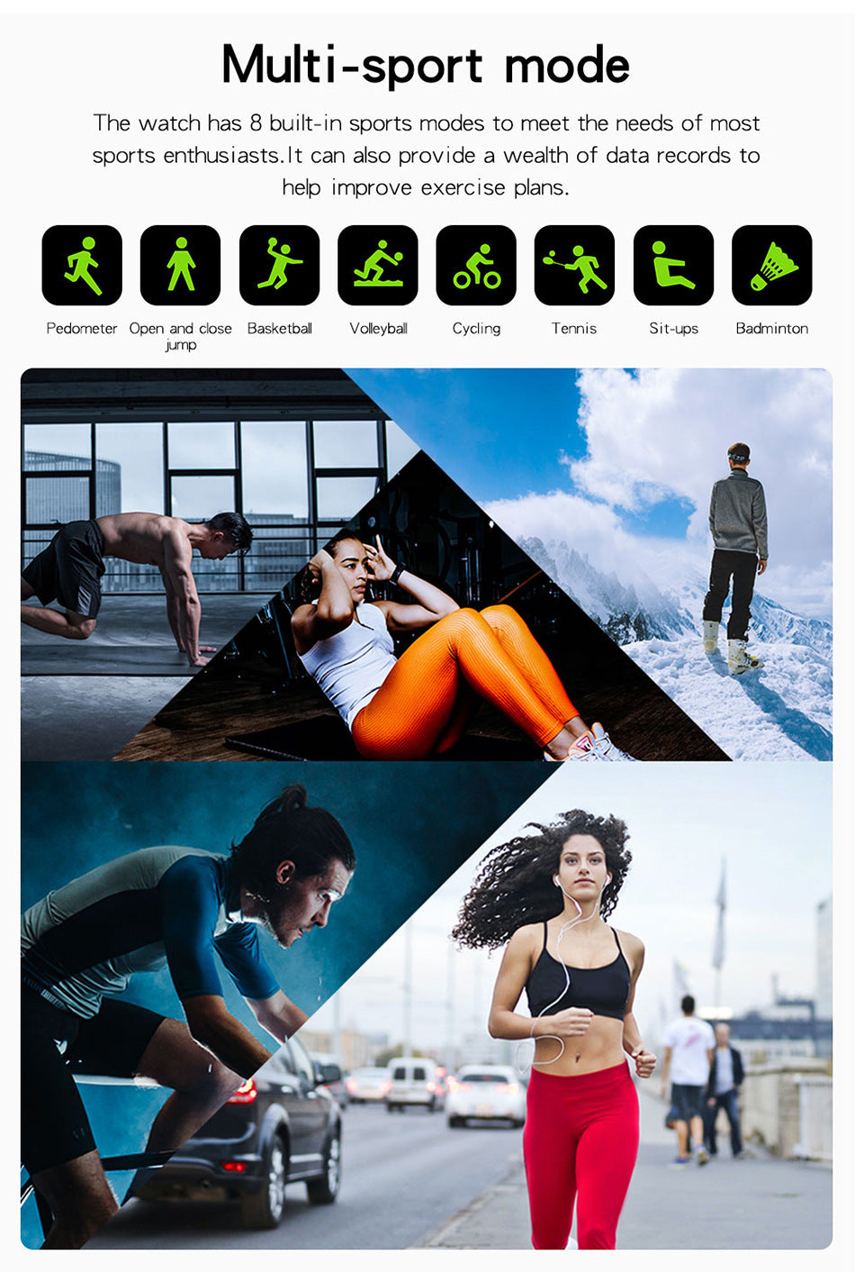 Y13智能手表1.83寸运动手环蓝牙通话心率H13智能手环